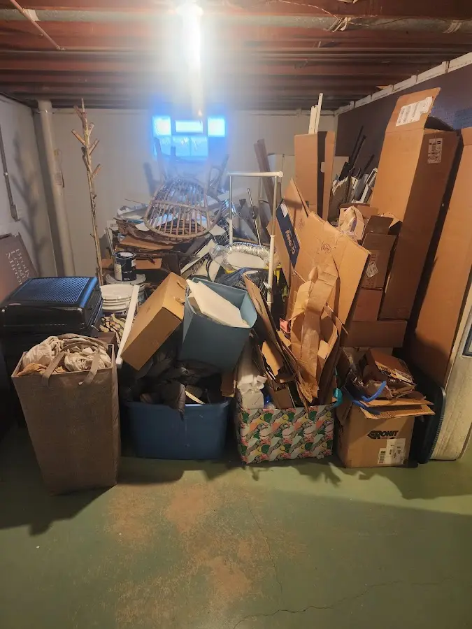 Roll-off dumpster container at job site for Yard Waste Dumpster Rental in Woods Creek